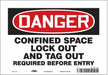 Safety Sign 7 inx10 in Vinyl