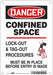 J8749 Safety Sign 10 inx7 in Polyethylene