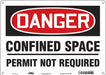 Safety Sign 10 inx14 in Polyethylene