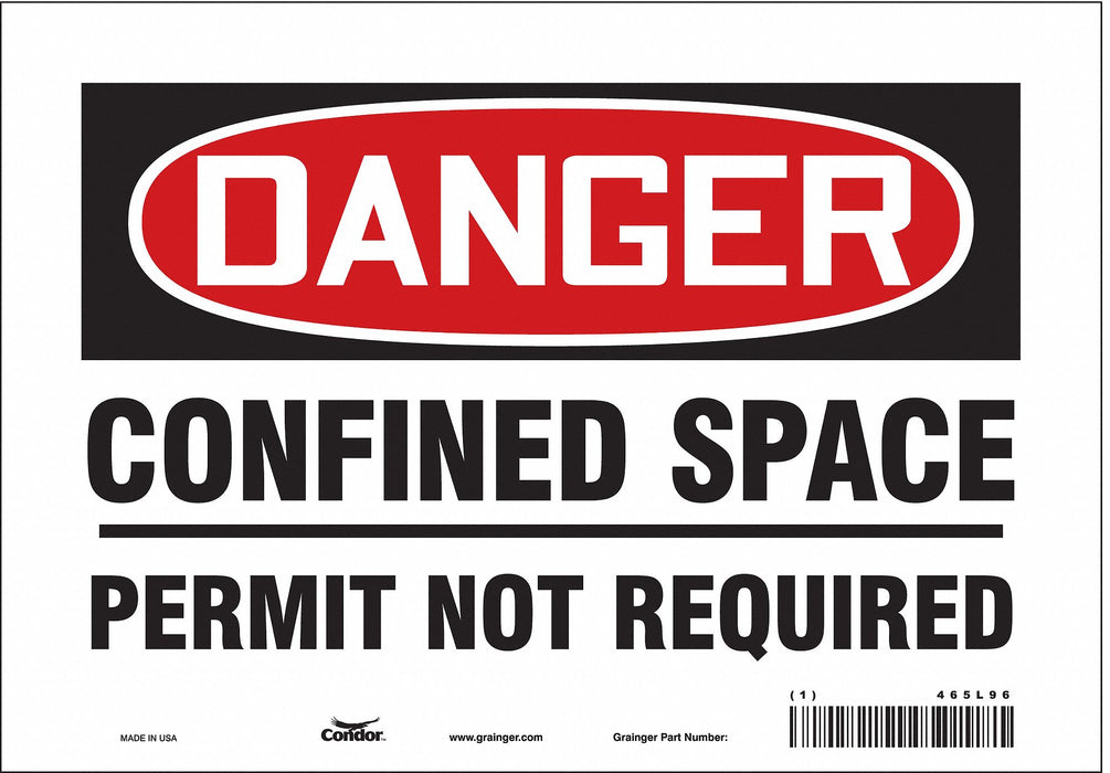 Safety Sign 7 inx10 in Vinyl