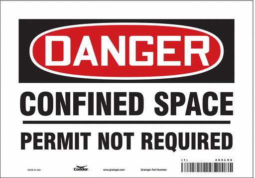 Safety Sign 7 inx10 in Vinyl