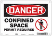 Safety Sign 7 inx10 in Polyethylene