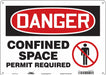 Safety Sign 10 inx14 in Vinyl