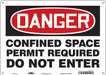 Safety Sign 10 inx14 in Polyethylene