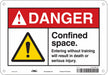 Safety Sign 7 in x 10 in Aluminum