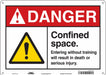 Safety Sign 10 in x 14 in Aluminum