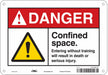 Safety Sign 7 in x 10 in Polyethylene