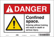 Safety Sign 7 inx10 in Vinyl