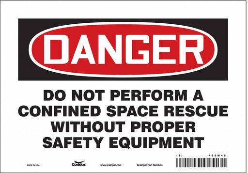Safety Sign 7 in x 10 in Vinyl