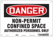 Safety Sign 7 in x 10 in Aluminum