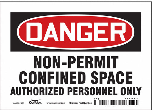 Safety Sign 5 inx7 in Vinyl