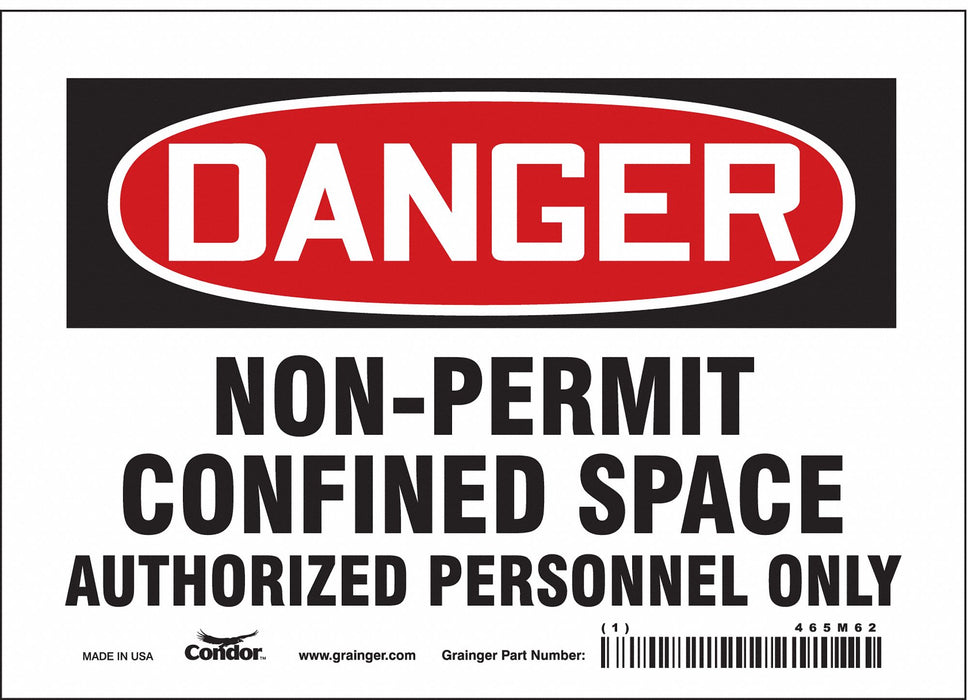 Safety Sign 5 inx7 in Vinyl