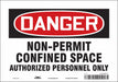 Safety Sign 7 inx10 in Vinyl