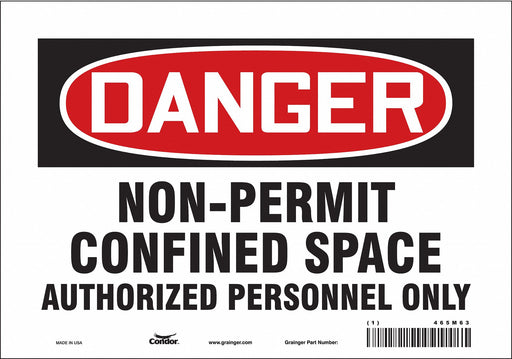 Safety Sign 7 inx10 in Vinyl