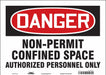 Safety Sign 10 inx14 in Vinyl