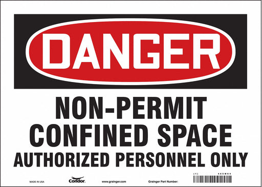 Safety Sign 10 inx14 in Vinyl