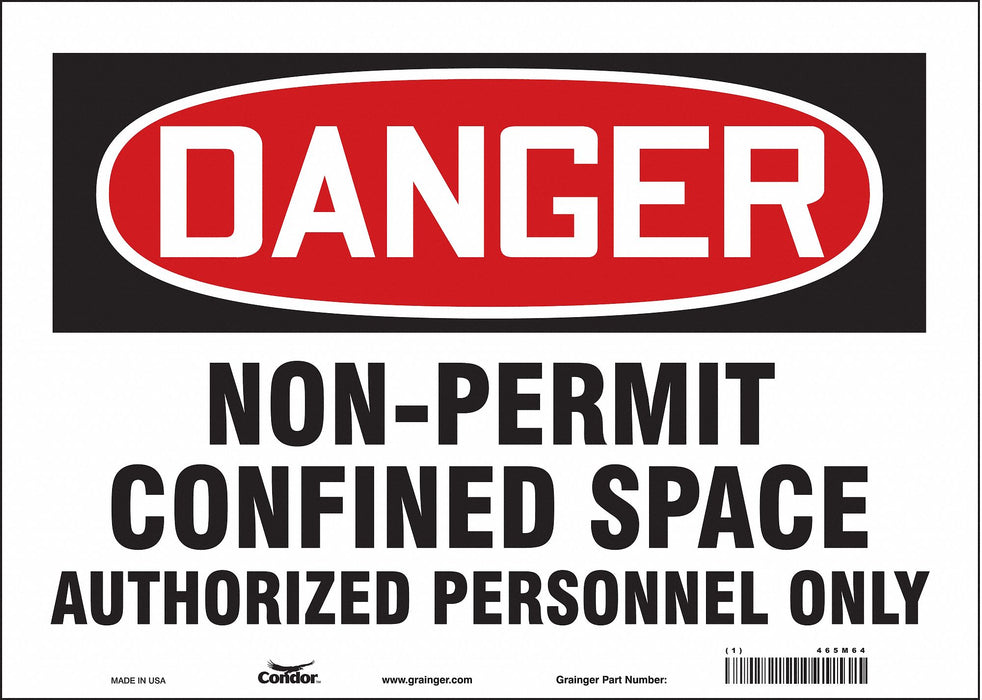 Safety Sign 10 inx14 in Vinyl