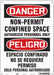 Safety Sign 14 inx10 in Aluminum