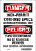 Safety Sign 10 inx7 in Vinyl