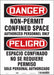 Safety Sign 14 inx10 in Vinyl
