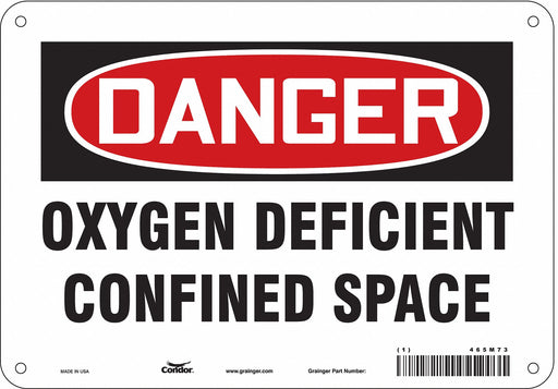 Safety Sign 7 in x 10 in Aluminum