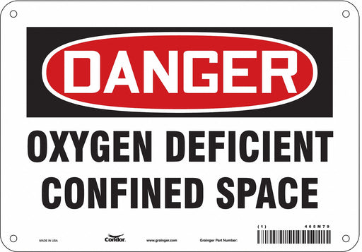 Safety Sign 7 in x 10 in Vinyl