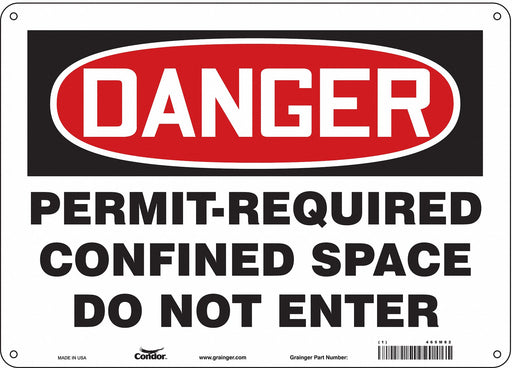 J6941 Safety Sign 10 inx14 in Aluminum