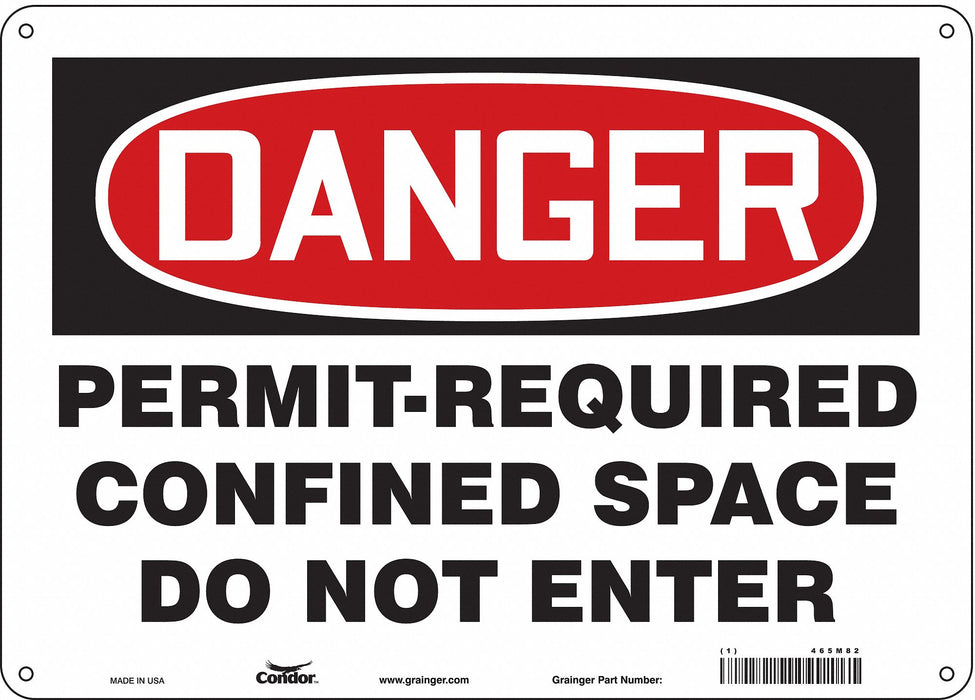 J6941 Safety Sign 10 inx14 in Aluminum