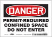 J6941 Safety Sign 5 inx7 in Vinyl