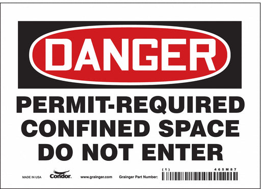 J6941 Safety Sign 5 inx7 in Vinyl