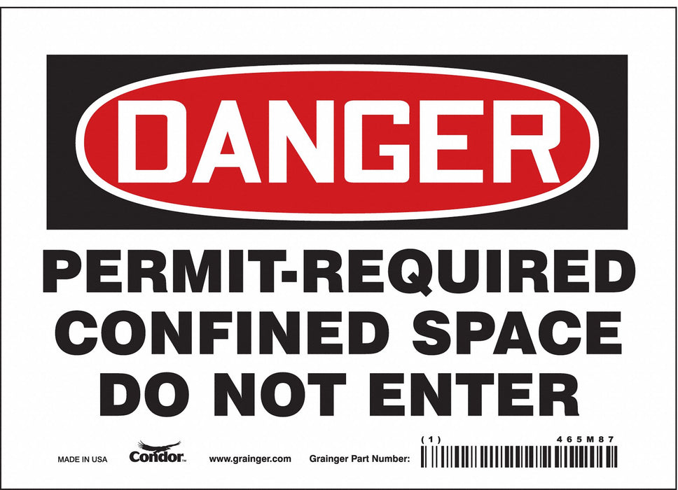 J6941 Safety Sign 5 inx7 in Vinyl