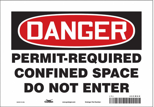 J6941 Safety Sign 7 inx10 in Vinyl