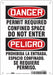 Safety Sign 10 in x 7 in Polyethylene