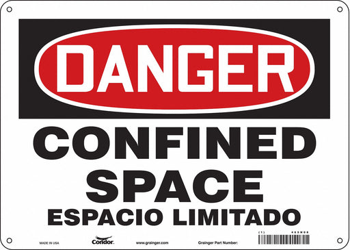 Safety Sign 10 inx14 in Aluminum