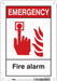 Safety Sign 10 in x 7 in Aluminum