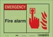 Safety Sign 7 in x 10 in Glow Vinyl