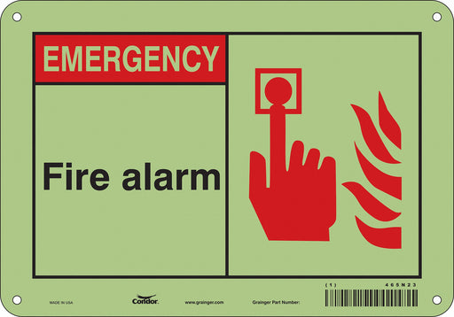 Safety Sign 7 in x 10 in Polyethylene
