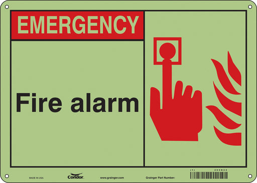 Safety Sign 10 in x 14 in Polyethylene