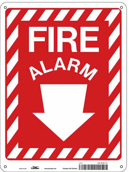 Safety Sign 12 in x 9 in Aluminum
