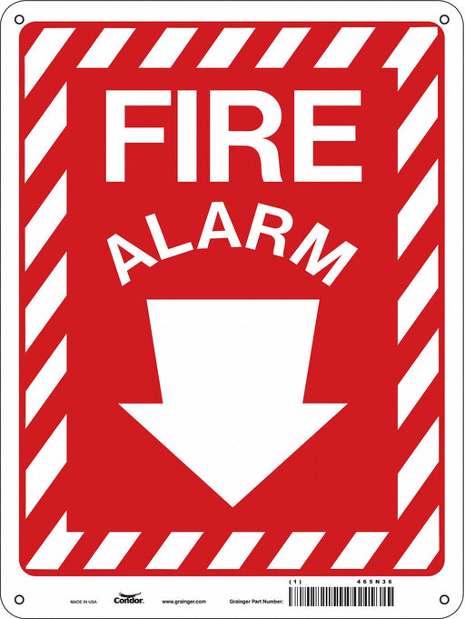 Safety Sign 12 in x 9 in Polyethylene