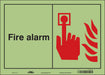 Safety Sign 10 in x 14 in Glow Vinyl