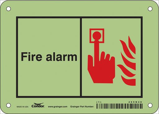 Safety Sign 5 in x 7 in Polyethylene