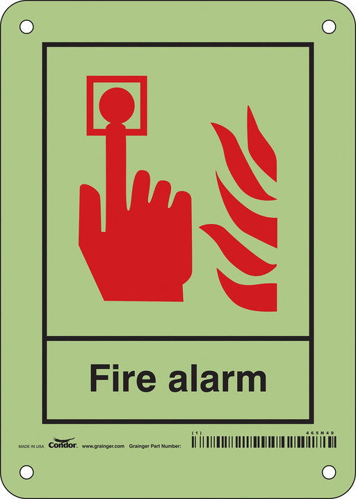 Safety Sign 7 in x 5 in Polyethylene
