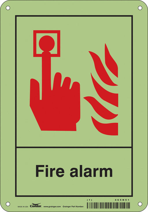 Safety Sign 10 in x 7 in Polyethylene