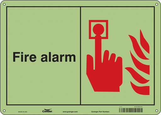 Safety Sign 10 in x 14 in Polyethylene