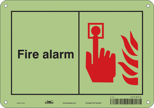 Safety Sign 7 in x 10 in Aluminum