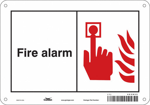 Safety Sign 7 in x 10 in Polyethylene