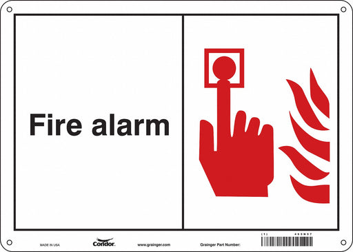Safety Sign 10 in x 14 in Polyethylene