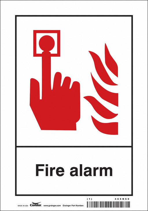 Safety Sign 10 in x 7 in Vinyl