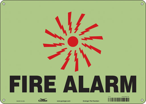 Safety Sign 10 in x 14 in Polyethylene